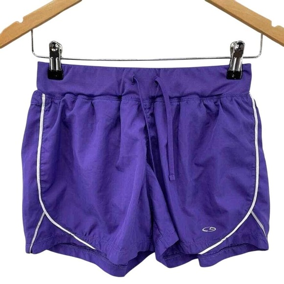 c9 by Champion Running Shorts Small Purple Polyester Drawstring Waist Briefs - Picture 1 of 6